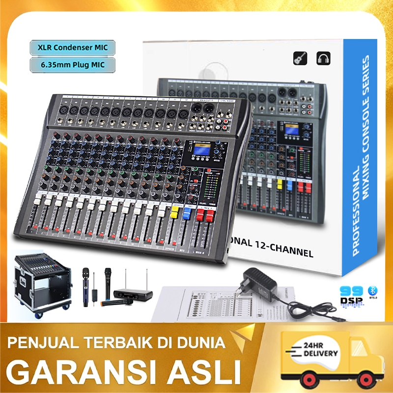 mixer Audio Professional 6/8/12 -Channel Mixer with DSP, USB, Bluetooth, and 12V Car Support CT60S/C