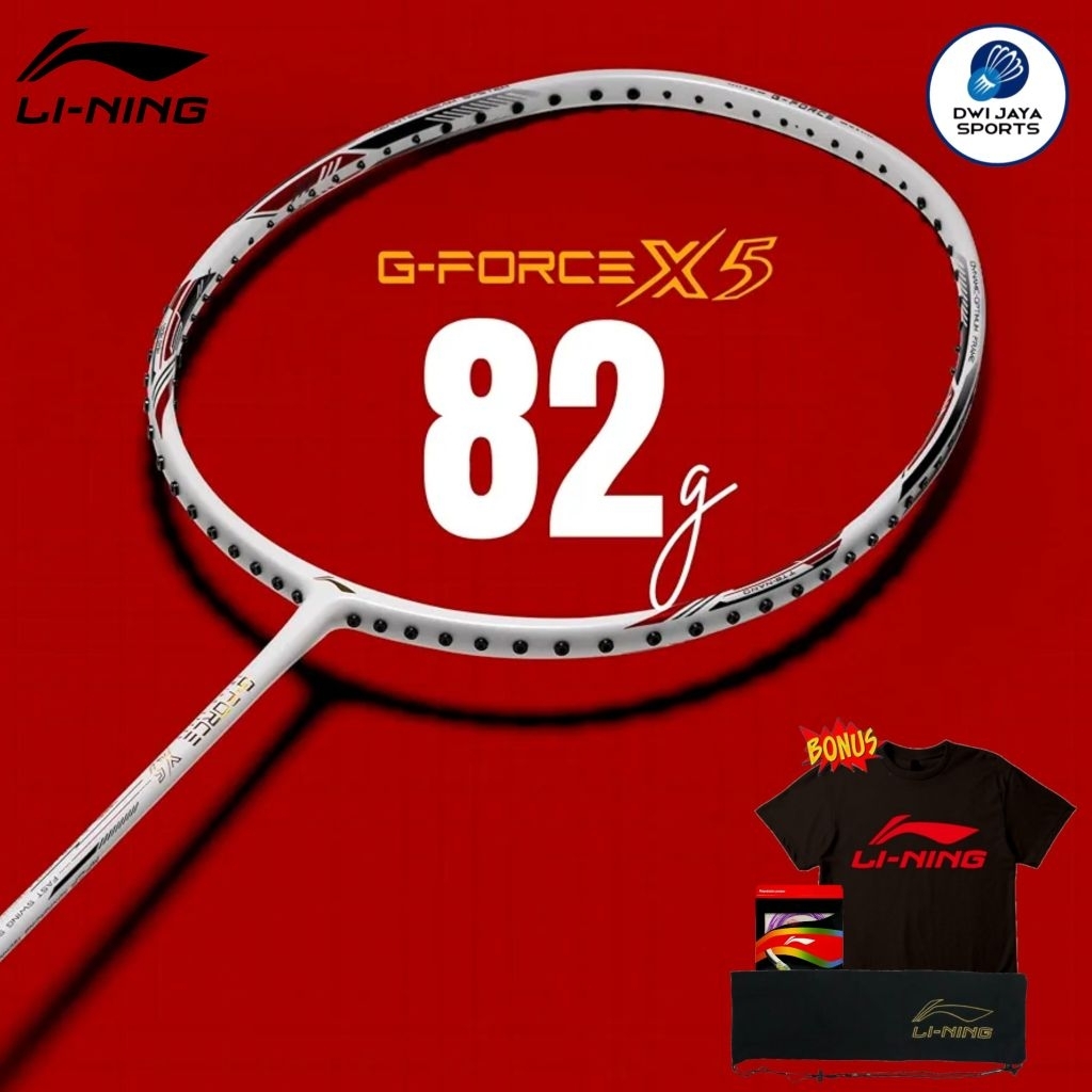 Raket Badminton Lining G Force X5 82g | Raket Lining G-Force X5 | Lining G Force X5 4U