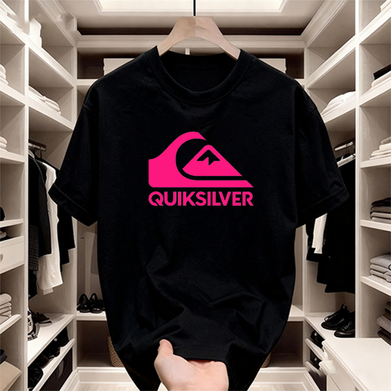 100% Original -QUIKSILVER Kaos Pria  T-Shirt Distro Lengan Pendek Surfing Premium Katun Adem