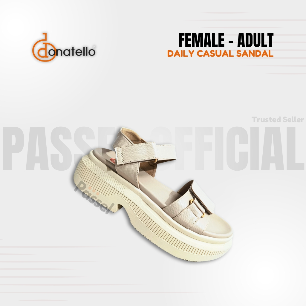 Passel x Donatello Sz 36-40 Sepatu Sandal Wedges Slip On Wanita Kasual | OI62551 / OI62552