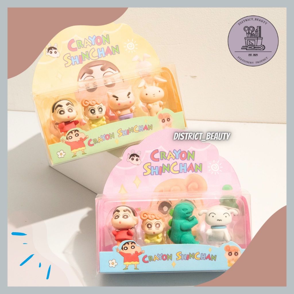 PENGHAPUS MINIATUR SINCHAN PENGHAPUS PENSIL 3D BONEKA KARAKTER SINCHAN CRAYON FAMILY TERMURAH