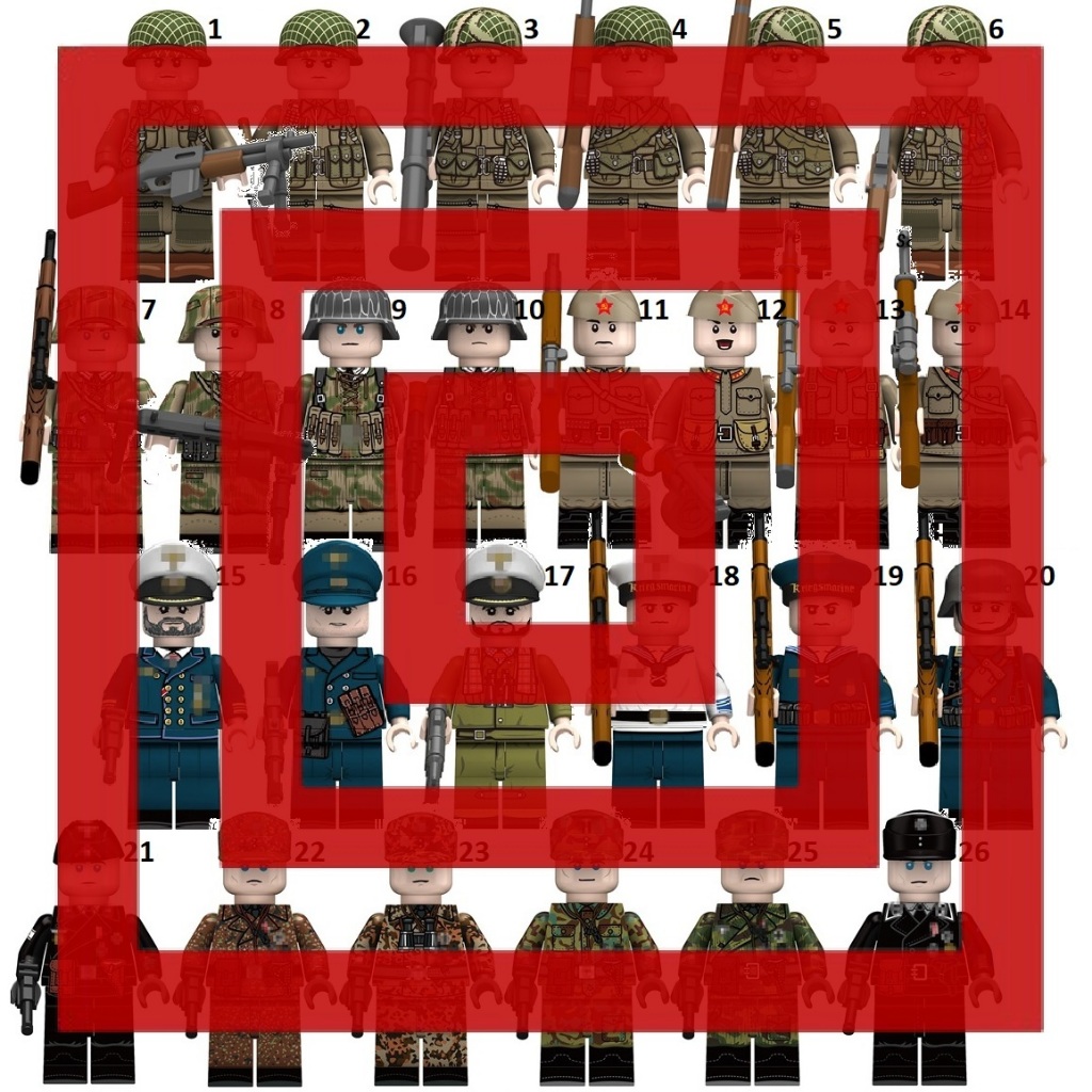 WW2 World War II Soldier Band of Brother US Airborne Uni Soviet USSR German Sumpfkleidung Infantry N