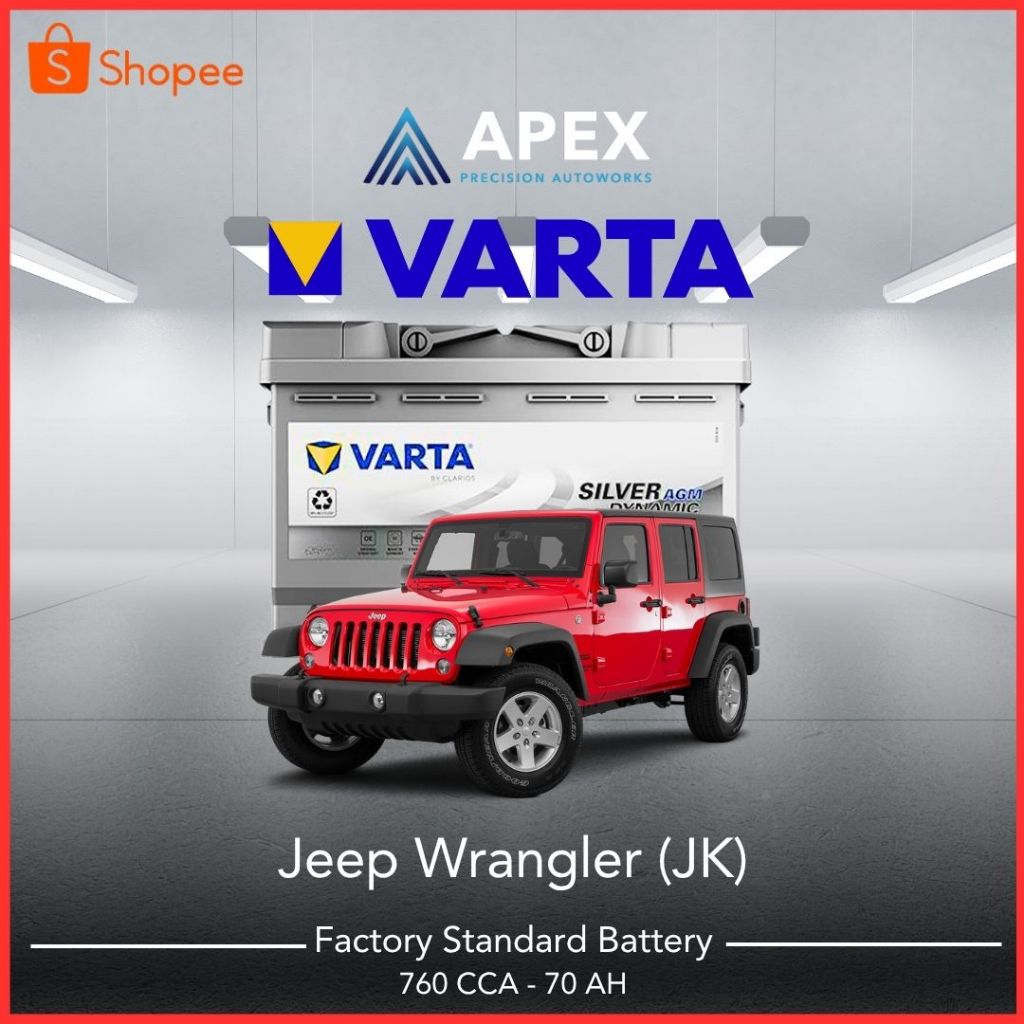 Aki VARTA SILVER DYNAMIC AGM JEEP WRANGLER (JK)