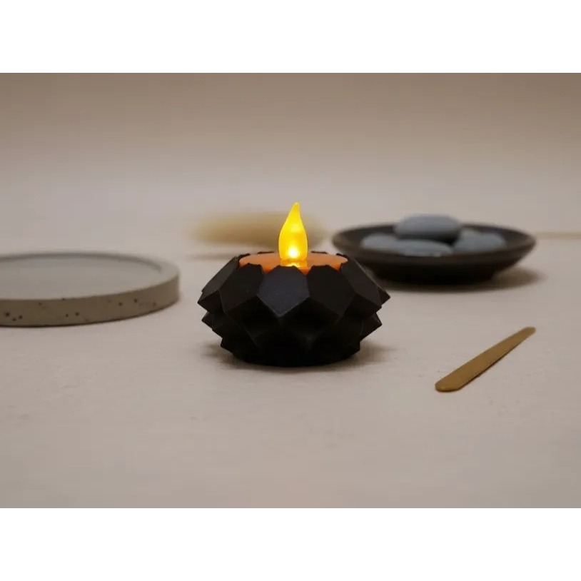 Geometric Tealight Holder LED #NK#1#A1874