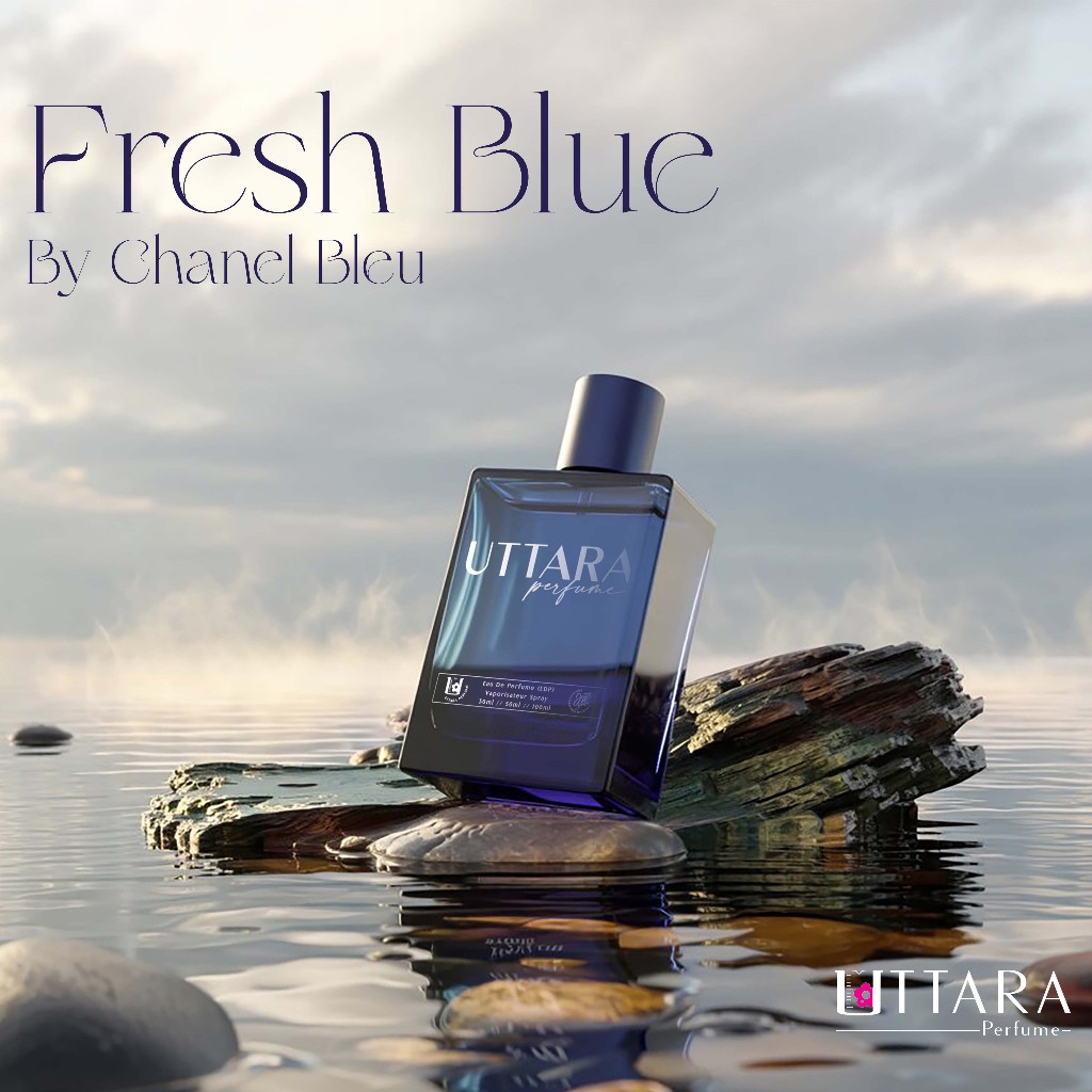Parfum FRESH BLUE 30ml / 50ml / 100ml Uttara Parfum Refill (duped BLEU)