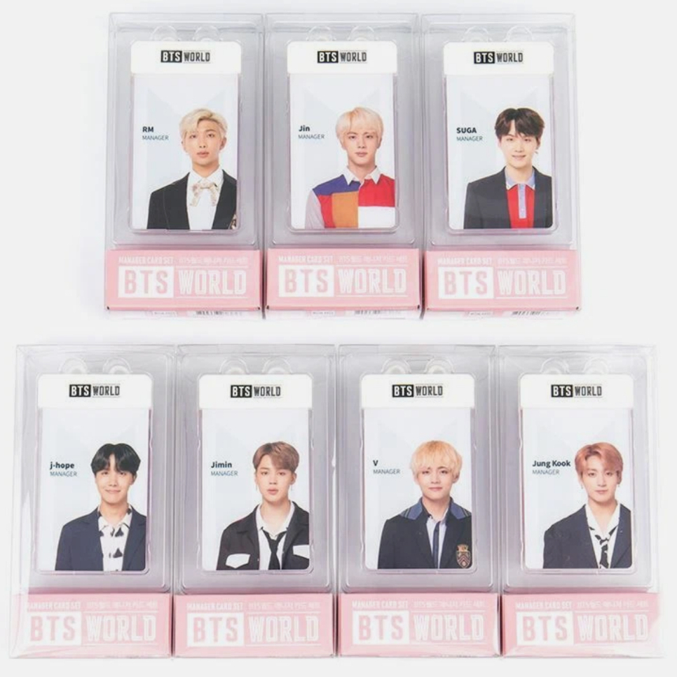 OFFICIAL BTS WORLD MANAGER CARD SET