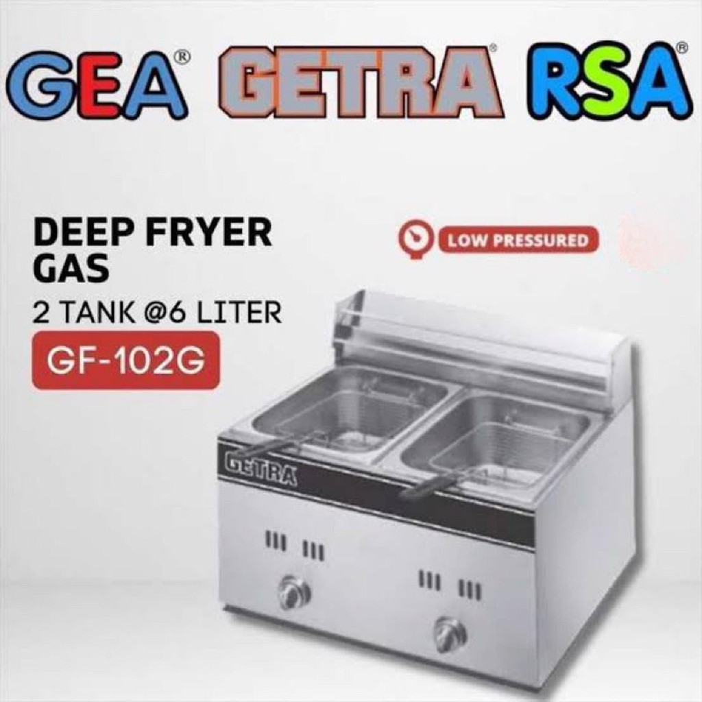 GETRA GF-102G Gas Deep Fryer Mesin Penggoreng Gas GETRA GF-102G ( MEDAN )