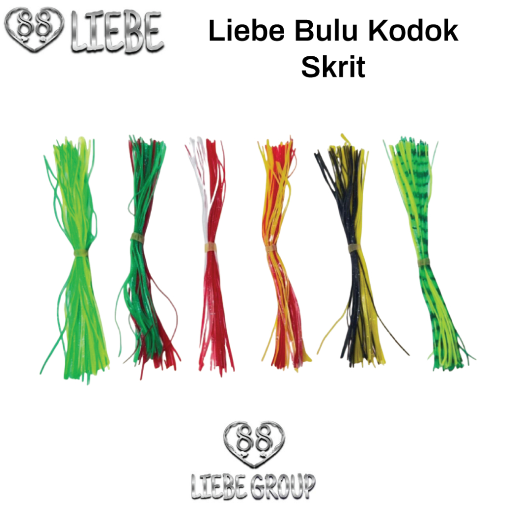 Liebe Karet skrit bulu kodok umpan mainan soft lure casting
