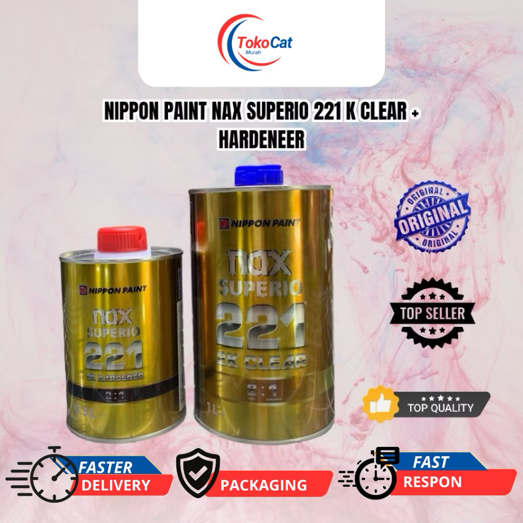 NIPPON NAX SUPERIO 221 clear nippon 221 vernish nippon 221 topcoat nippon 221 clear nax superio 221