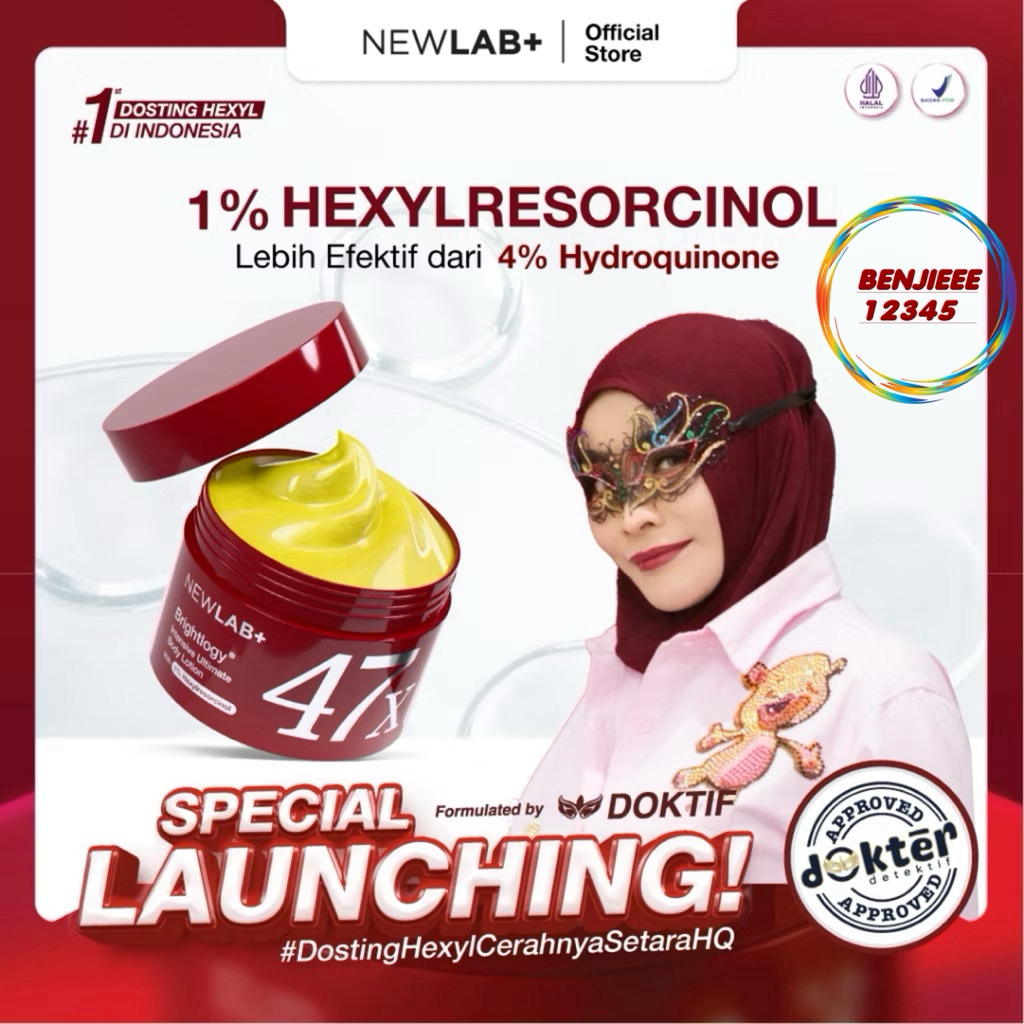 Newlab Brightlogy Intensive Power Brightening Body Lotion Lotion pemutih Badan pencerah handbody bod