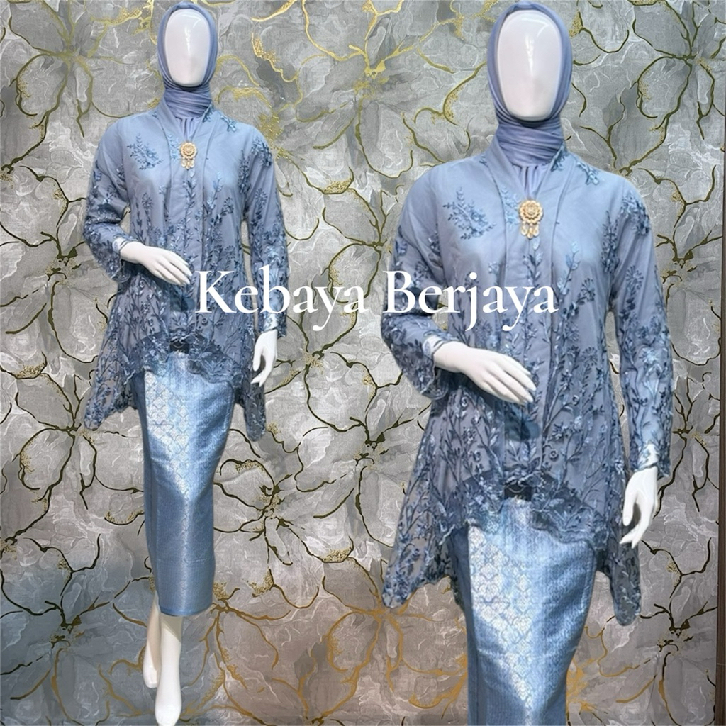 Atasan Kebaya Azalea Tille Bordir//Atasan Kebaya Wisuda//Kebaya Lamaran//Kebaya Kondangan Busui//Keb