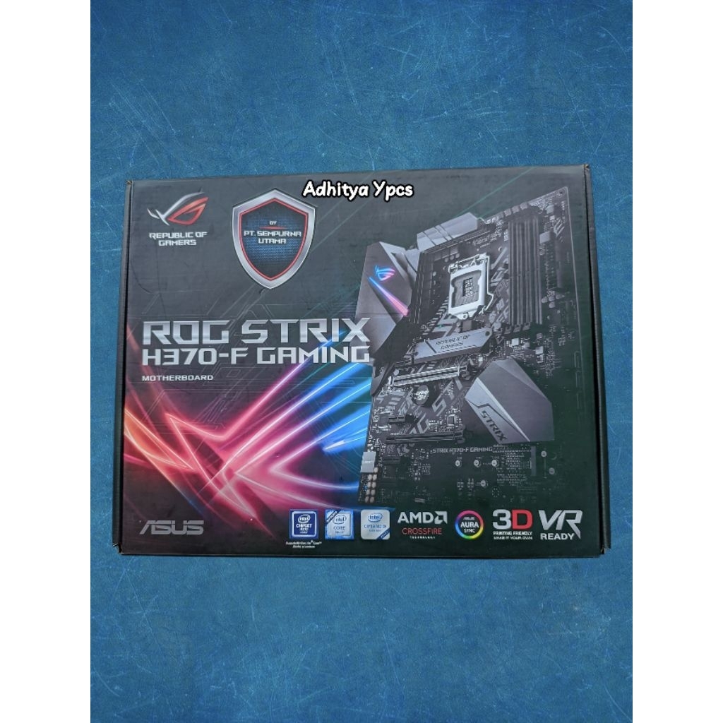 Motherboard Asus ROG Strix H370-F Gaming + Processor i5 8400 8Th Generation Original Product