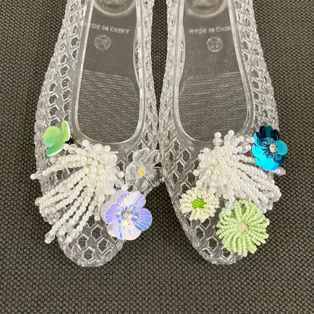 Accessories for jelly shoes No.X-03 (8 beads)