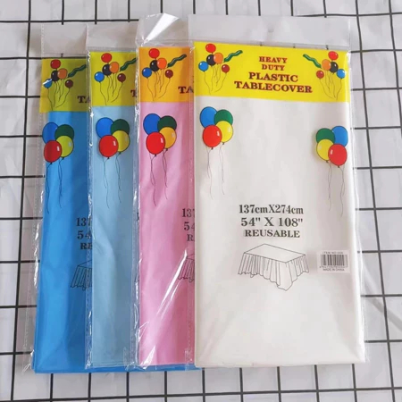 DEKOR51 - Taplak Meja Modern Ulang Tahun / Dekorasi Meja Pesta Polos Keren