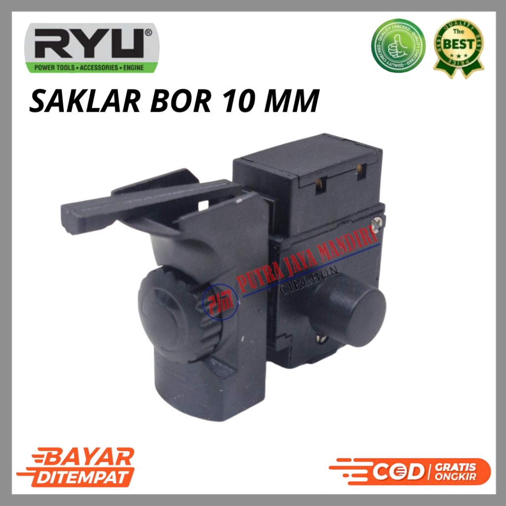 Ryu Saklar ON OFF Bor 10 MM Switch Electric Drill Sakelar Skakel Spare Part Bor 100% Original