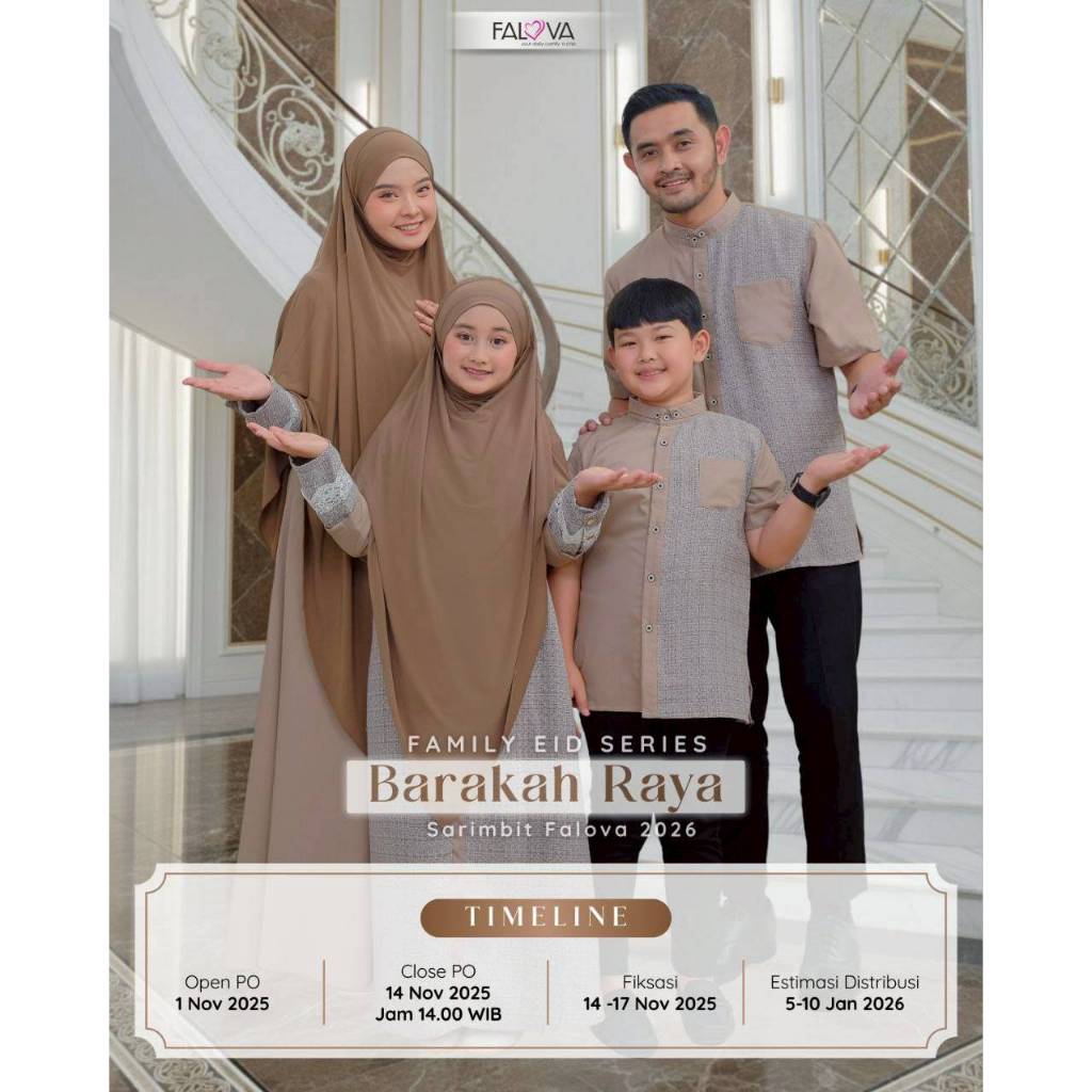 BARAKAH RAYA FAMILY SERIES BY FALOVA PREE ORDER (01-14 NOVEMBER 2025)