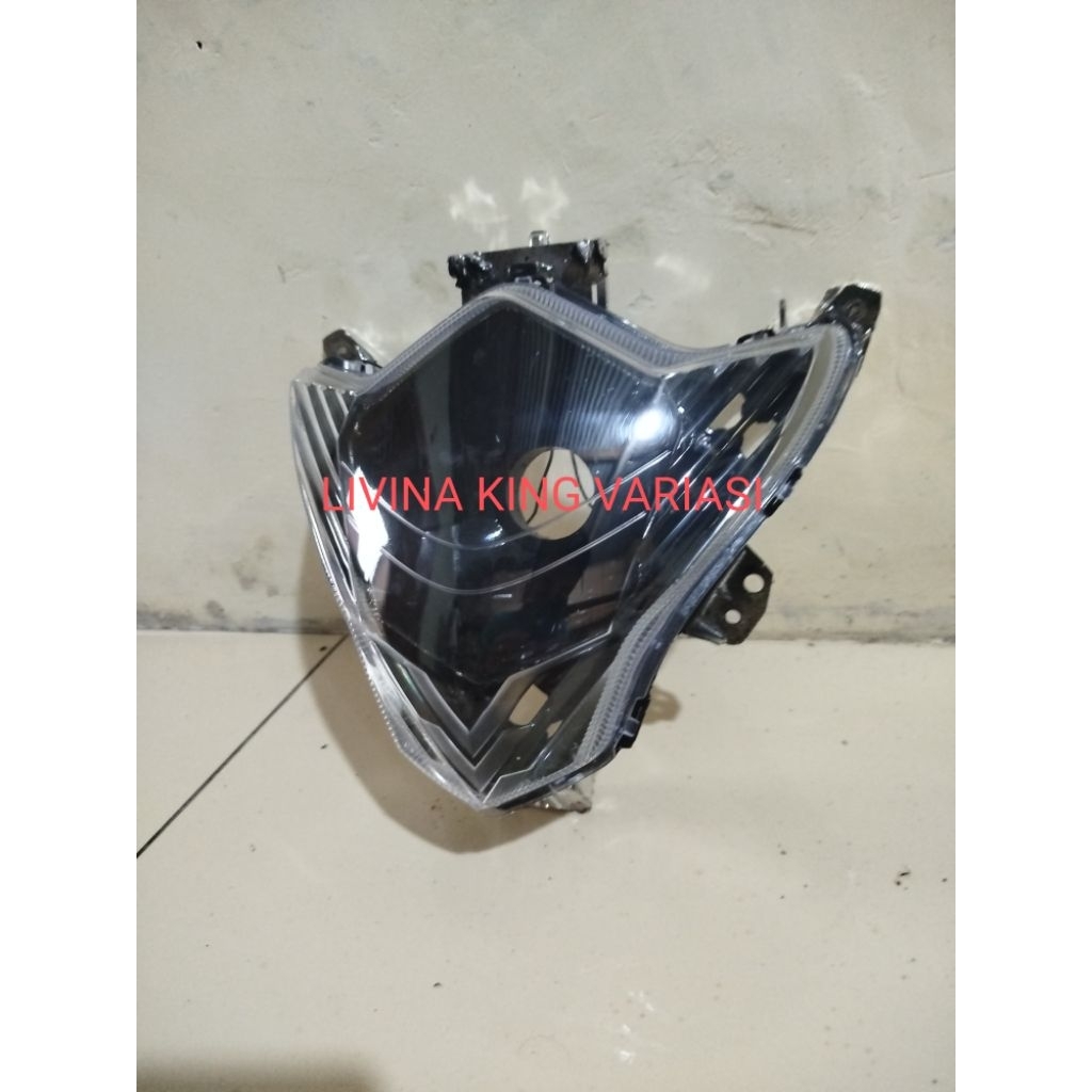 Reflektor Lampu Depan Satria FU Facelift 2014 Custom Socket Dudukan H4
