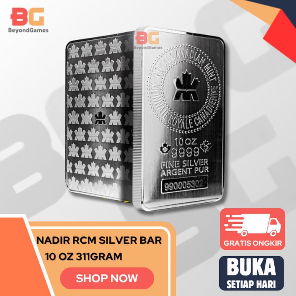 NADIR RCM Silver Bar | Perak Batangan 311gram / 10 oz - ORIGINAL