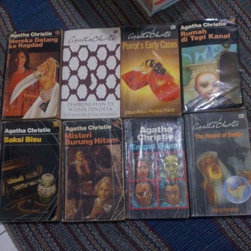 Novel Agatha Christie bekas, bahasa Indonesia