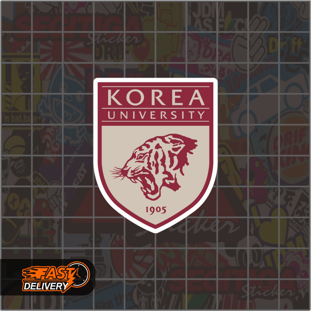 Sticker Korea University Ukuran 4 x 5 Cm