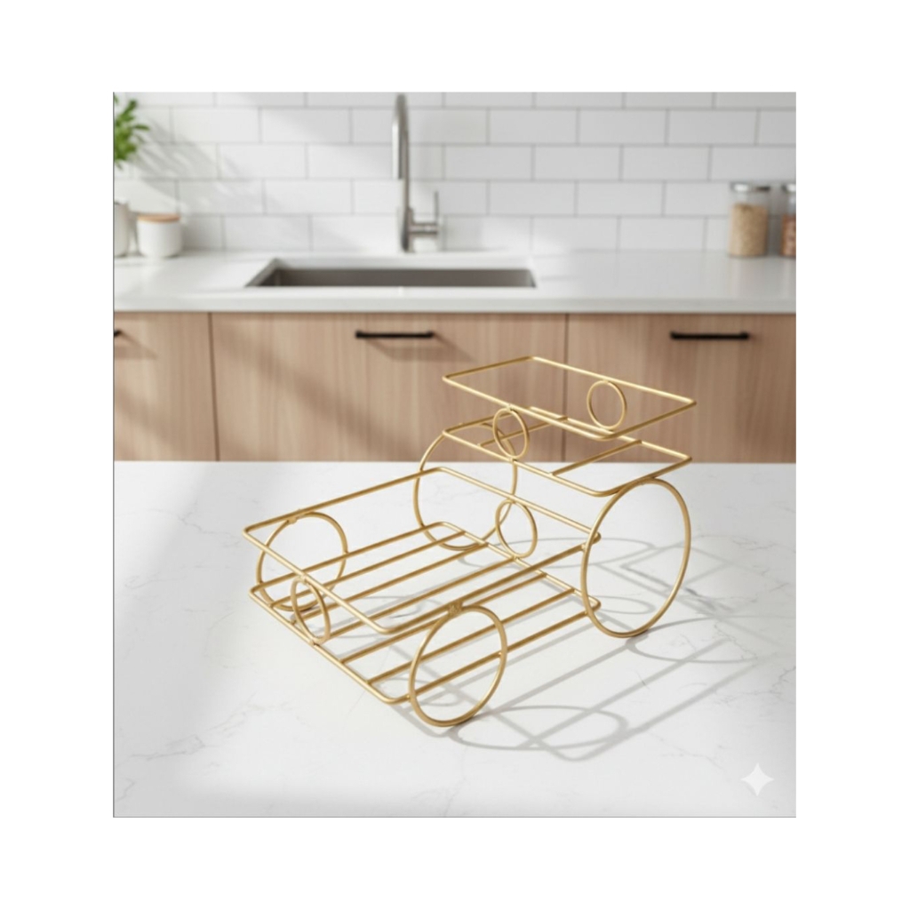 Rak tempat minuman ~ rak Aqua botol dan gelas tempat tisu ~  Rak meja gold lebaran