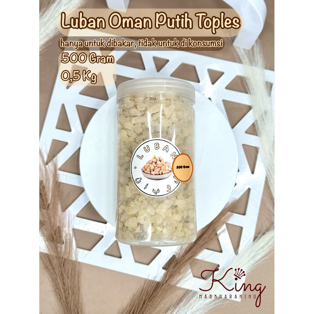 (GROSIR) 500 Gram Luban Mustaki Kemenyan Arab Putih Luban Oman Mustaka Luban Crystal Luban Kristal L