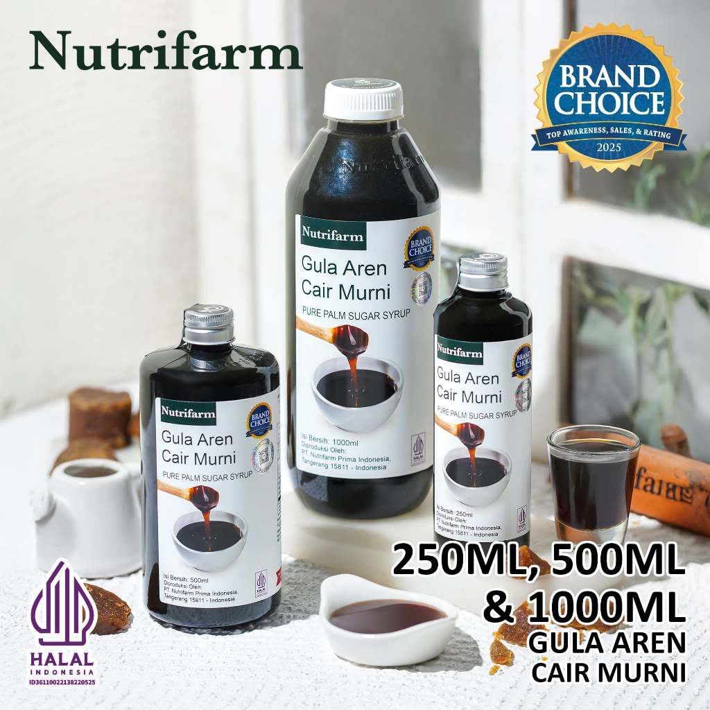 Nutrifarm Gula Aren Cair 250ml 500ml 1000ml