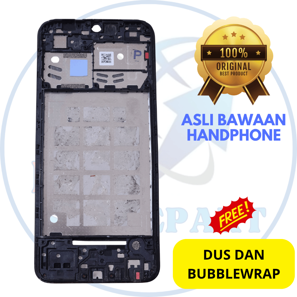Frame tatakan lcd hp Samsung a03 core - asli original copotan cabutan bawaan