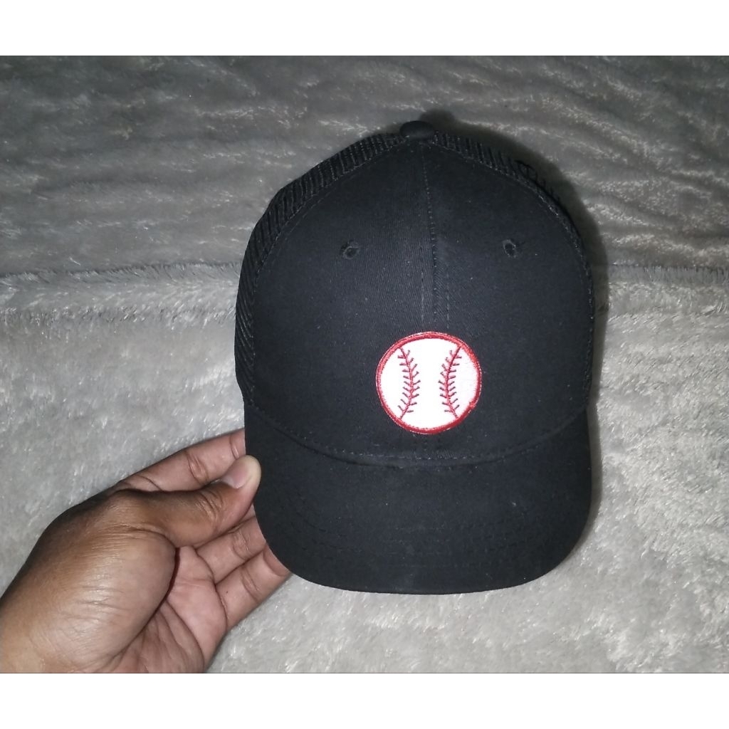 Topi Visor Pendek Bordir Bola Baseball Second
