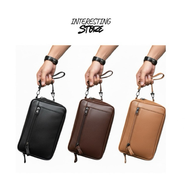 HANDBAG - HANDBAG KULIT - HANDBAG PRIA - HANDBAG KULIT ASLI - TAS KULIT - TAS KULIT ASLI - CLUTCH