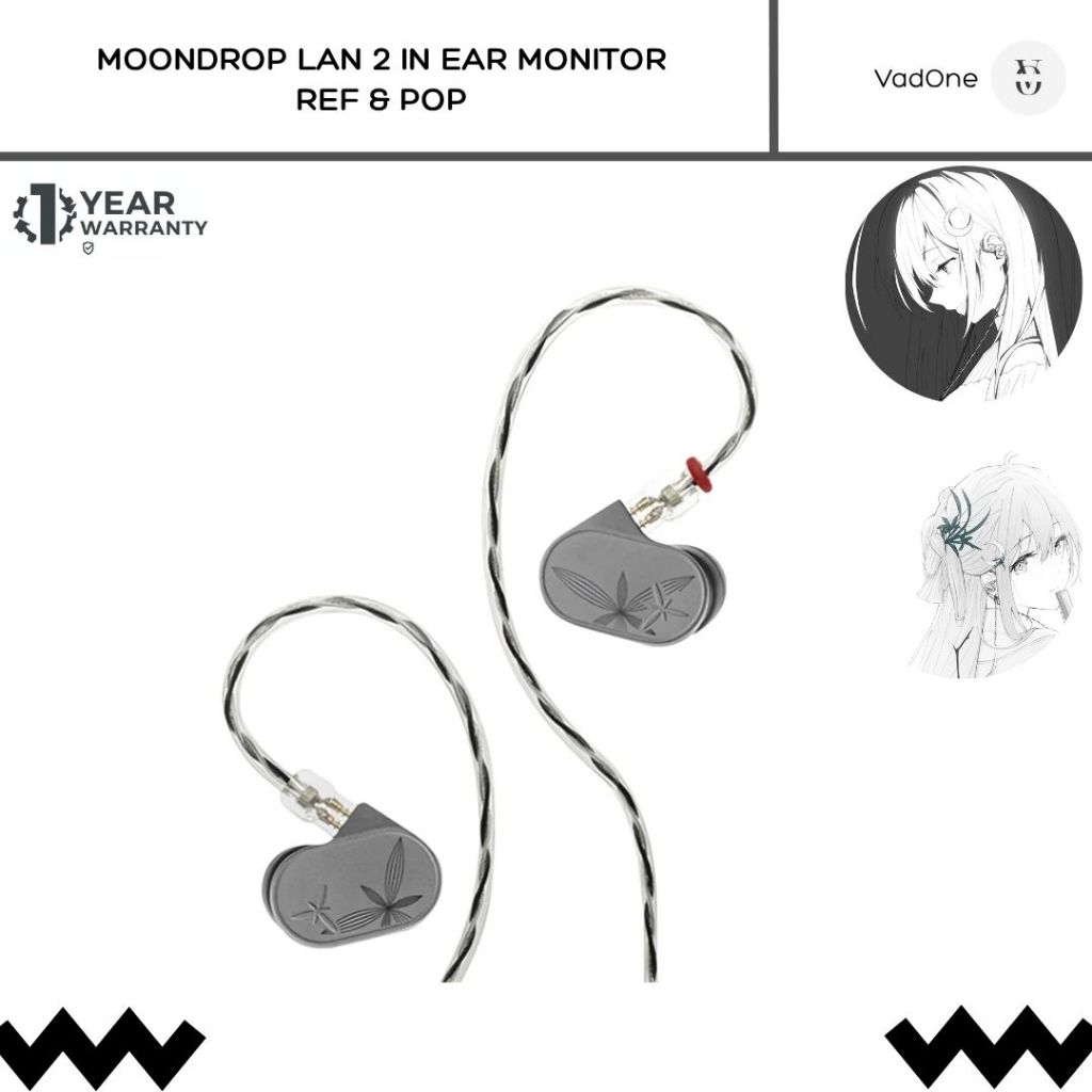 Moondrop LAN 2 / LAN II Single Dynamic Driver IEM In Ear Monitor Earphone