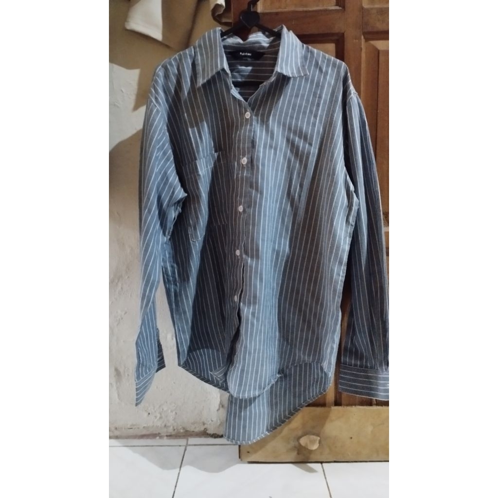 preloved kemeja stripe by fukutani