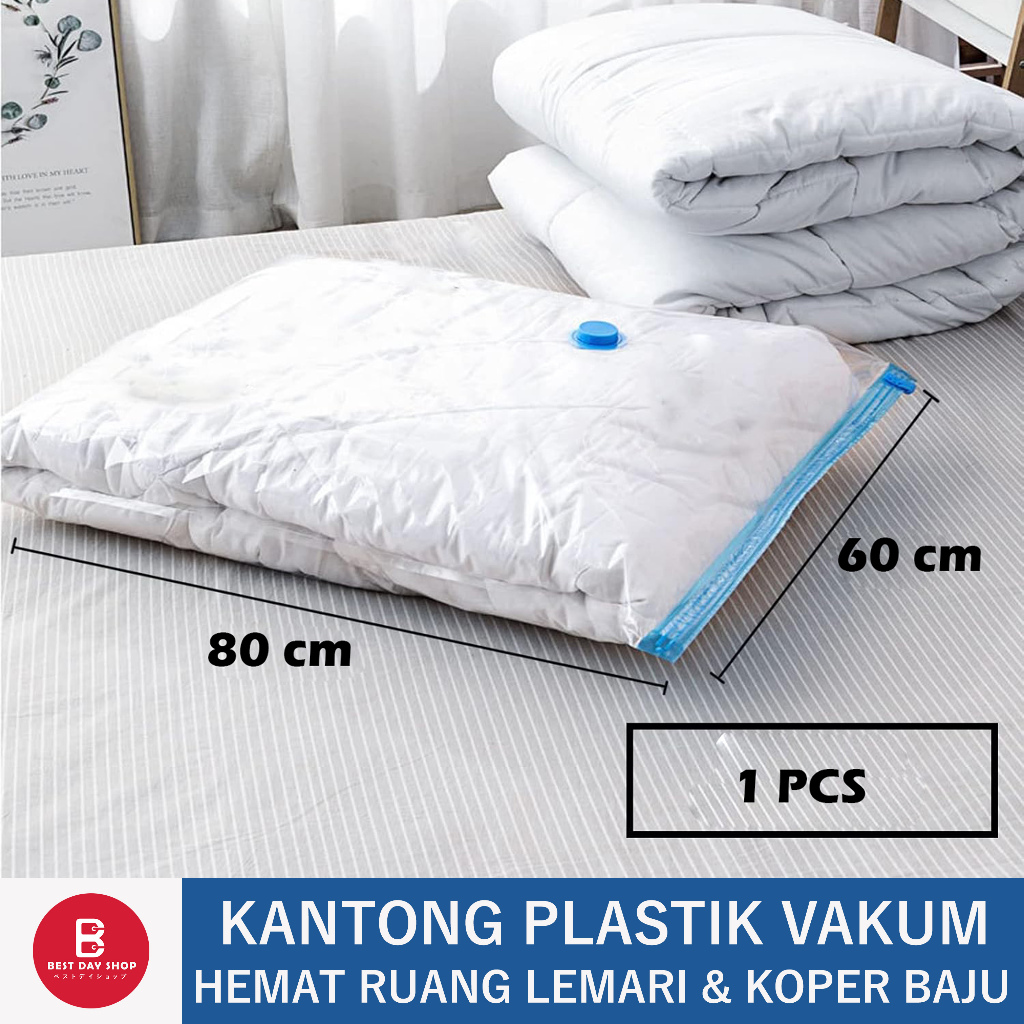 KANTONG PLASTIK VAKUM BAJU TRAVEL / KANTONG PLASTIK VAKUM SPREI BED COVER /KANTONG PLASTIK VAKUM MUL