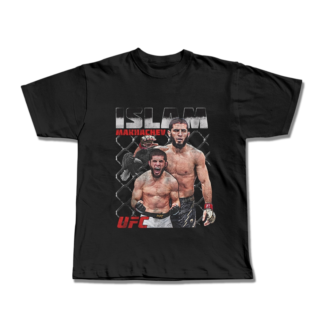 T-Shirt Islam Makhachev UFC - Cotton Combed 24s