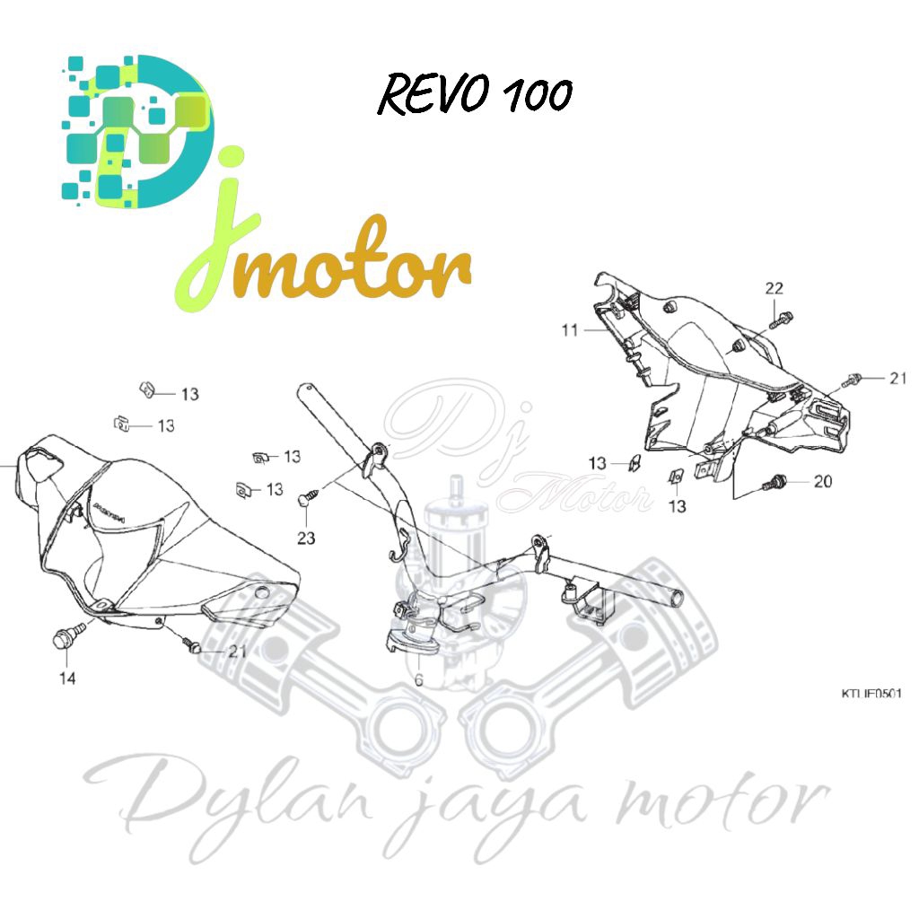 Baut Revo 110 old / baut batok kepala Revo 110 old / Revo lancip