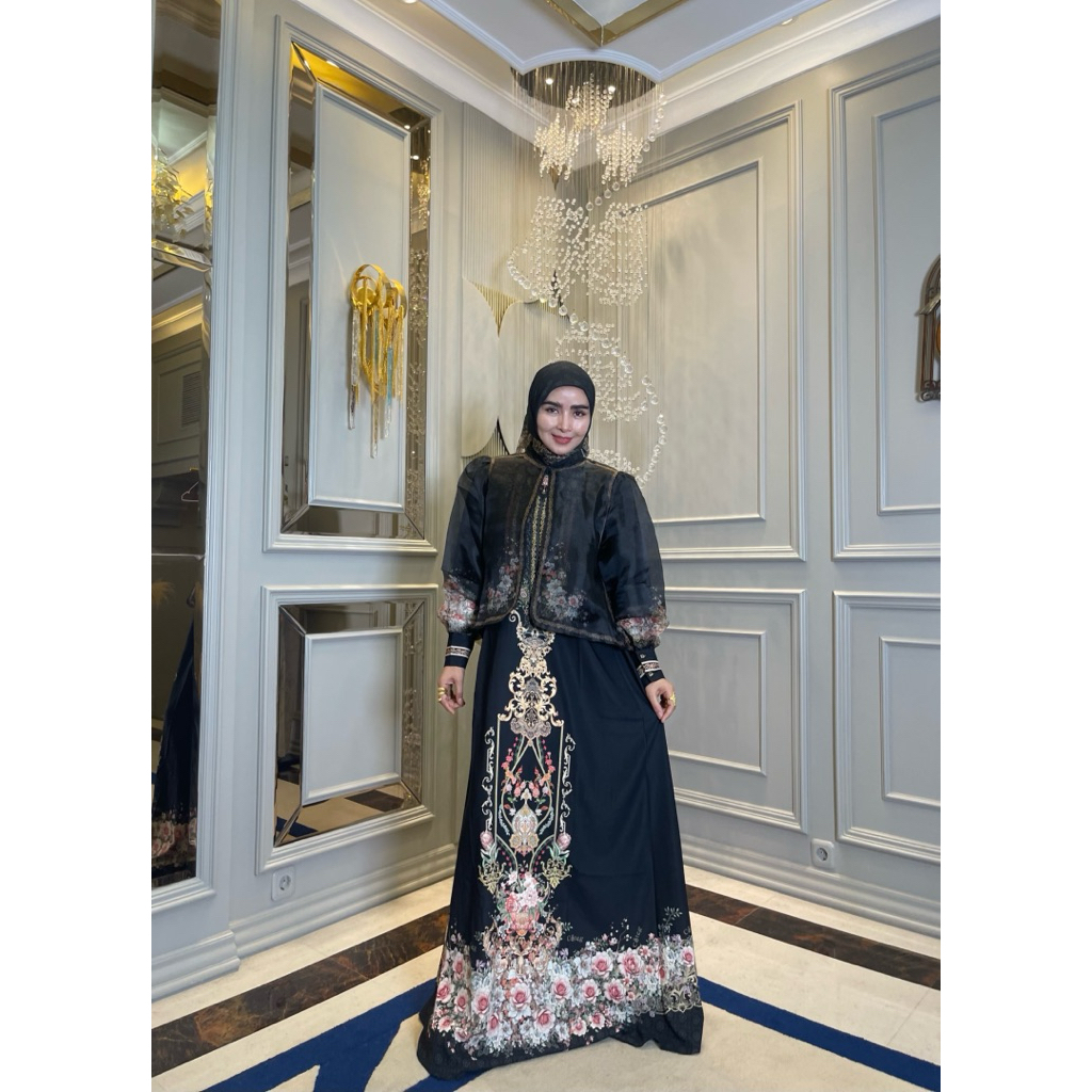 gamis set hijab mewah terbaru mama nasya collection