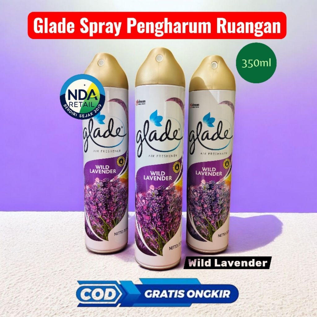 Glade Spray Pengharum Ruangan Lavender 350ml