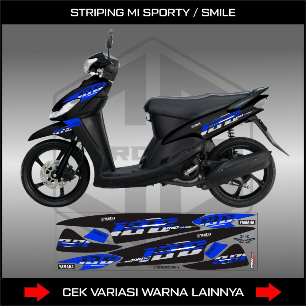 Striping Yamaha Mio Sporty Smile/ Stiker Yamaha Mio Sporty Smile/ Lis Body Motor Mio Sporty Smile/ D