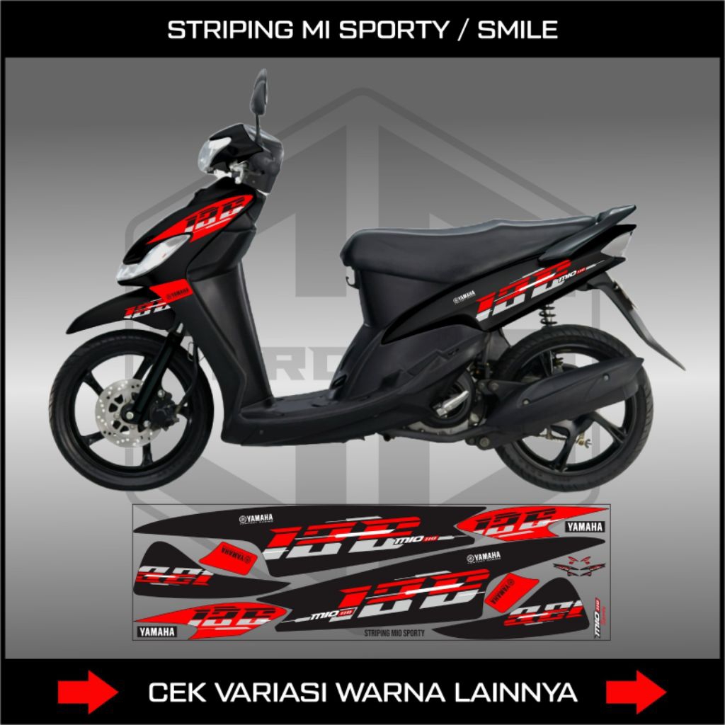 Striping Yamaha Mio Sporty Smile/Stiker Yamaha Mio Sporty Smile/Lis Body Motor Mio Sporty Smile grav