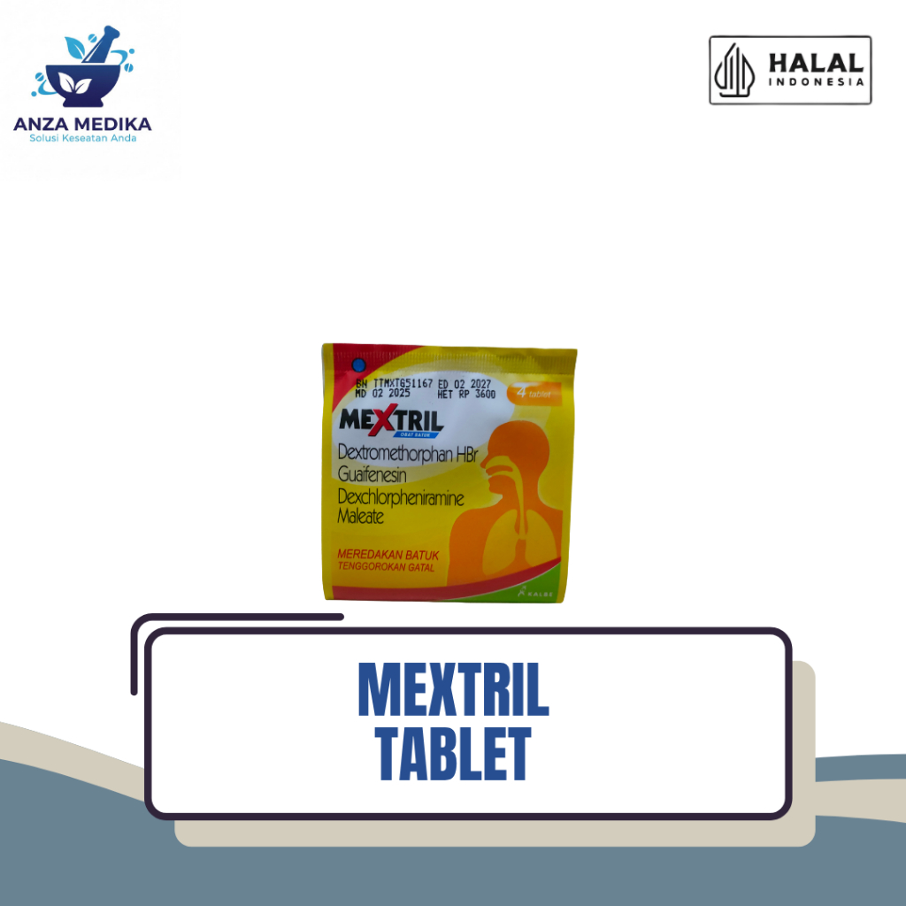 Mextril Tablet – Pereda Nyeri, Batuk, Flu & Demam Cepat Kerja