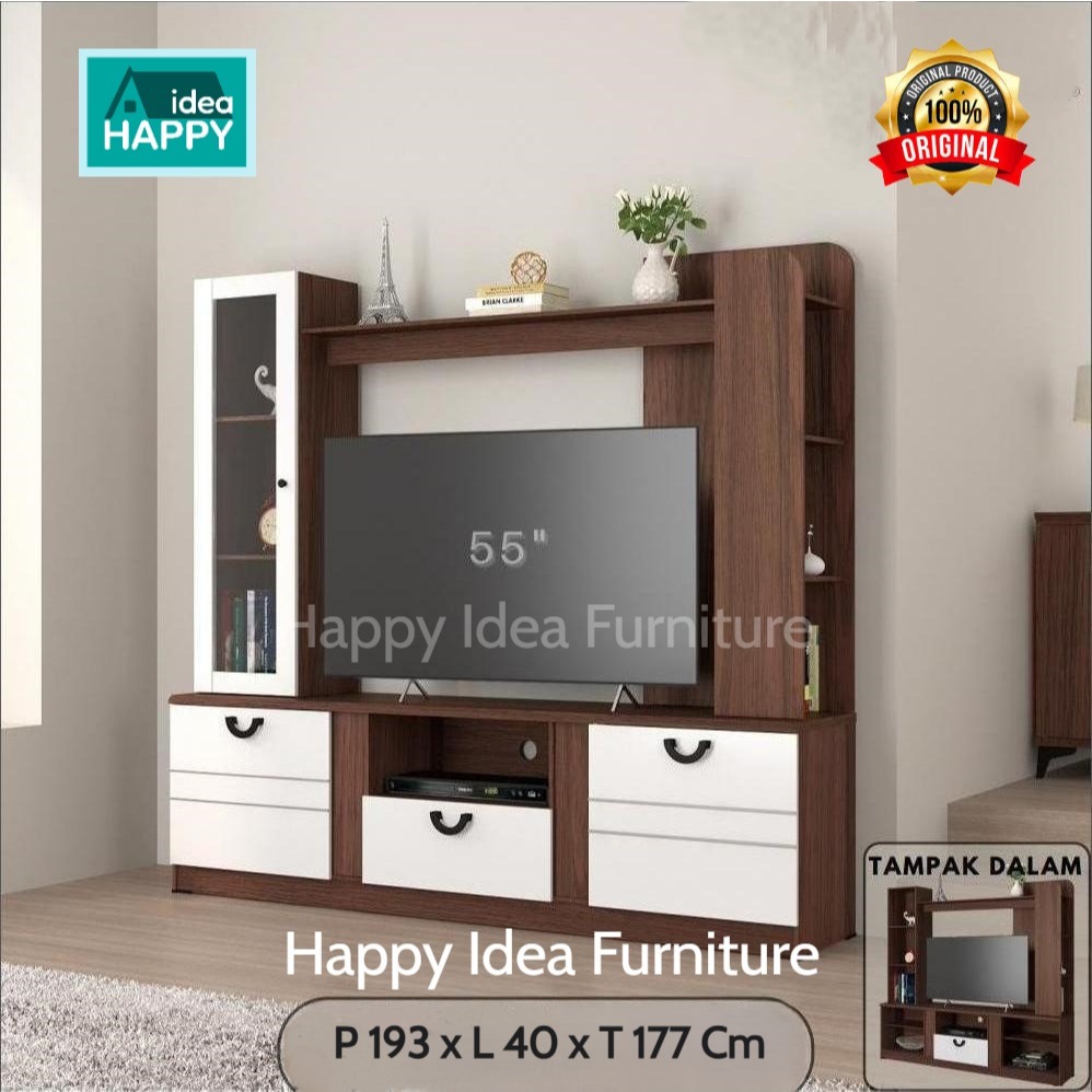 HAPPY IDEA - Rak TV Led Wall Unit Elegan Minimalis / Bufet TV ANTARES WU 203 Astrobox Ayana Mars wu 