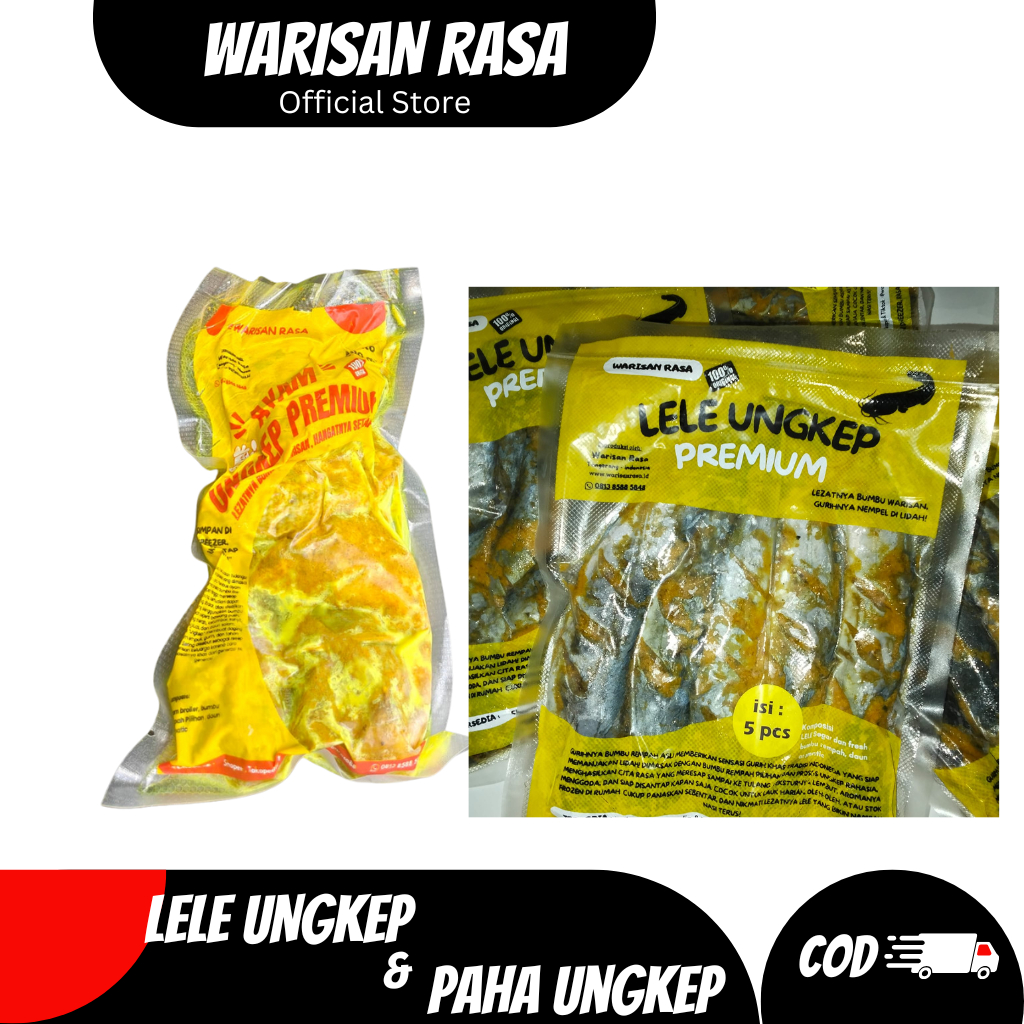 Paket Lauk Hemat Paha Ayam Ungkep Bumbu Kuning & Lele Ungkep Frozen Siap Goreng Premium