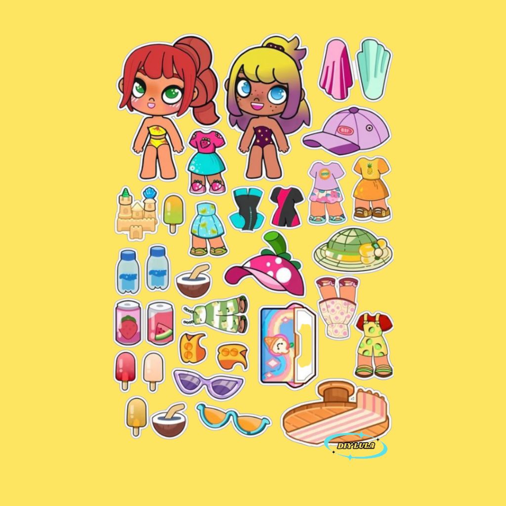 Mainan Kertas BP jadul Avatar