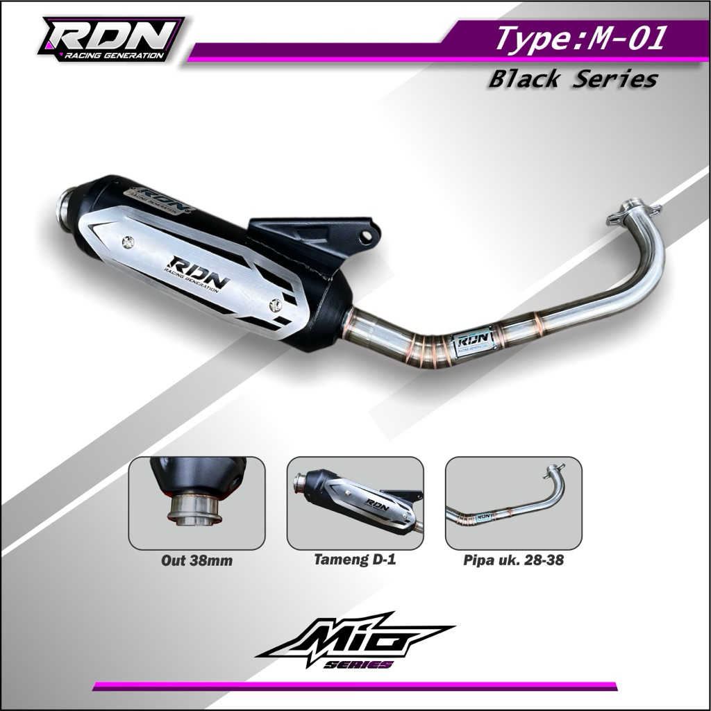 Knalpot mio sporty-smile-soul std racing matic type M 01 by RDN Racing