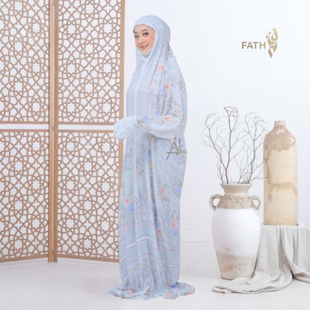 FATH - Mukena Terusan Dewasa Rayon Motif Premium Super Exclusive