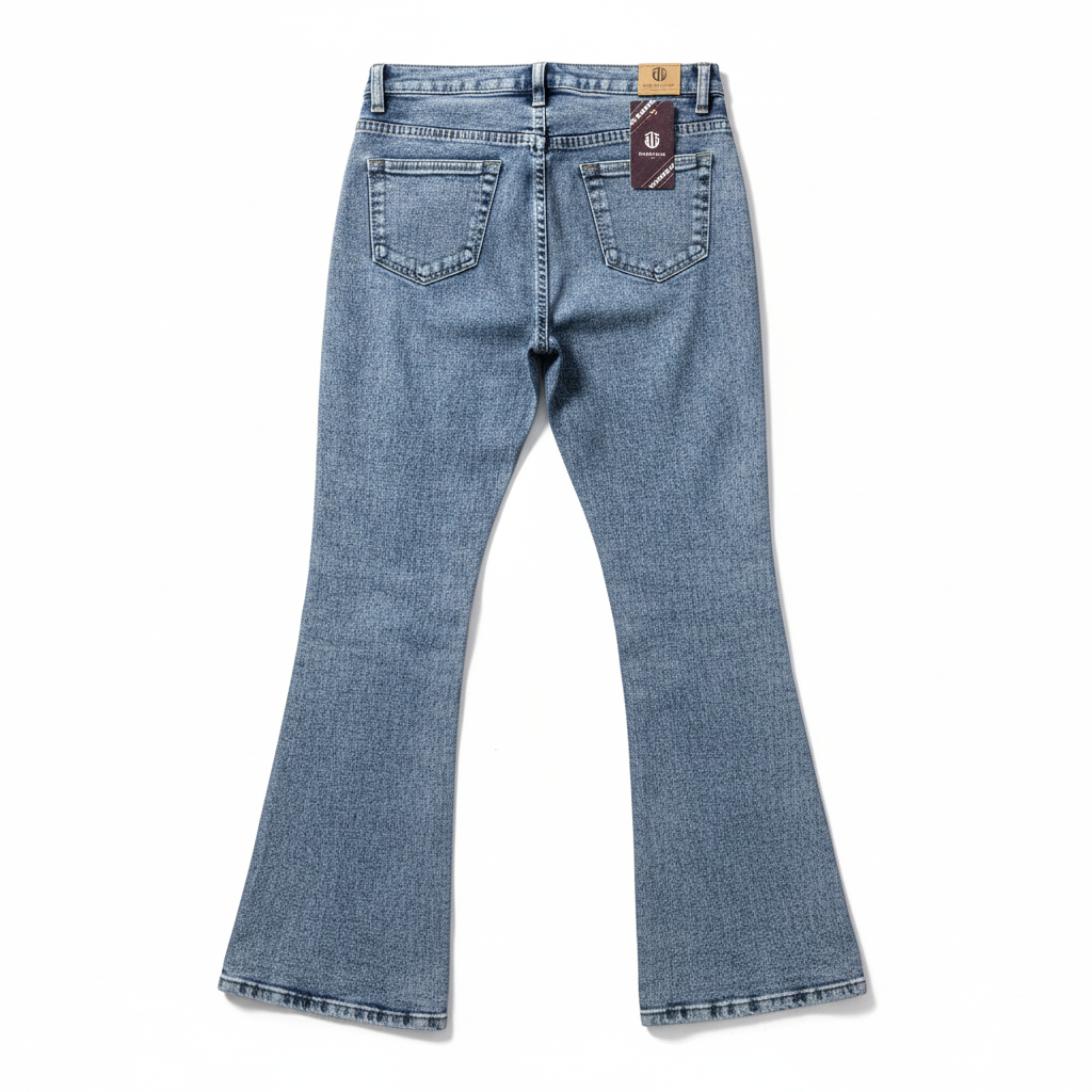 UTAWI JEANS - Celana Cutbray Highwaist SNOW BLUE