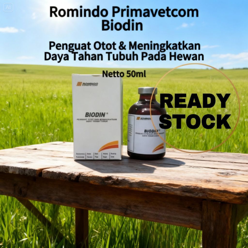BIODIN INJEKSI - ROMINDO PRIMAVETCOM | 50ml