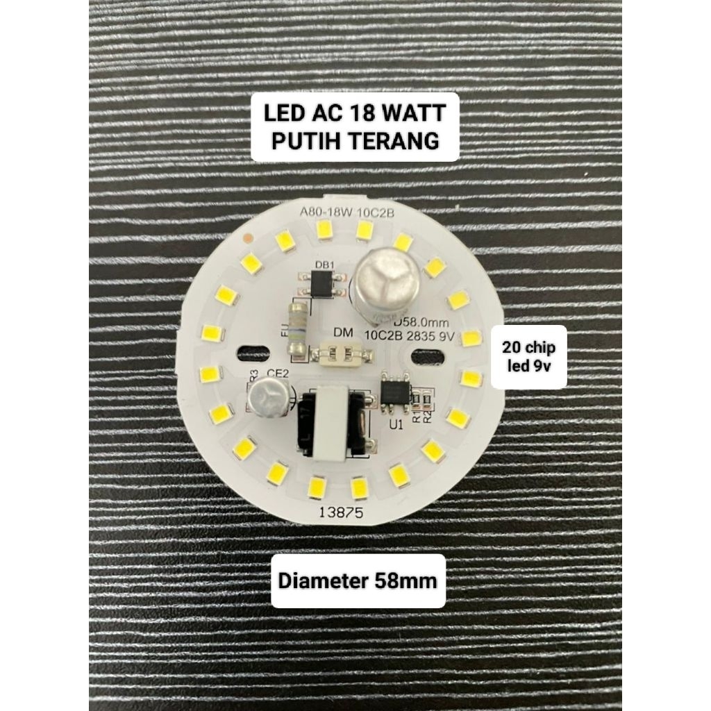 LED AC 18 WATT PUTIH TERANG