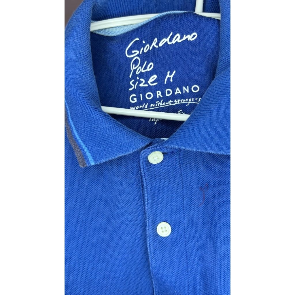 ATASAN PRIA POLO SHIRT BRAND GIORDANO (ORIGINAL) /KAOS POLO SHIRT PRELOVED