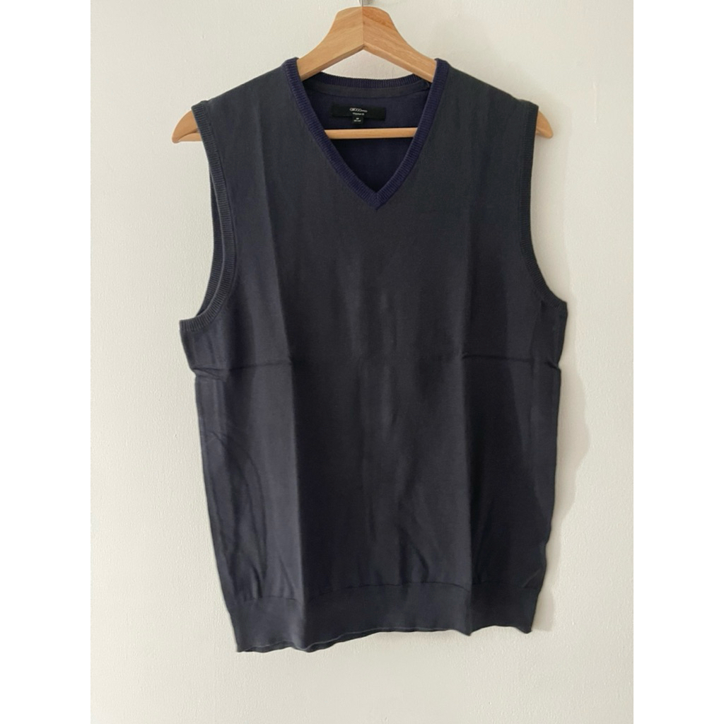 [Preloved] G2000 Men Sweater Vest - Navy Stripe